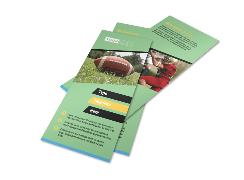 Football Camp Flyer Template Preview 1