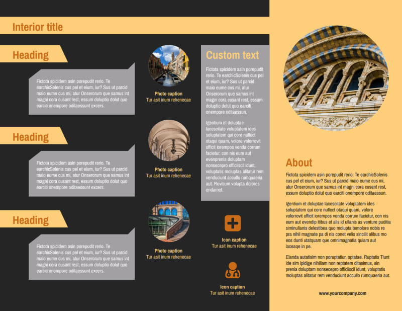 Creative Architecture & Design Tri-Fold Brochure Template