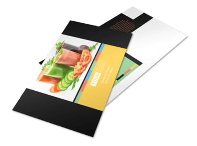 Diet & Nutrition Postcard Template preview