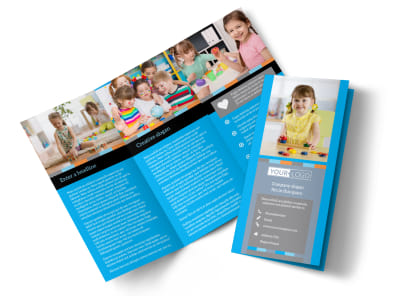 Cognitive Child Development Tri-Fold Brochure Template preview