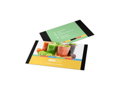 Diet & Nutrition Business Card Template preview
