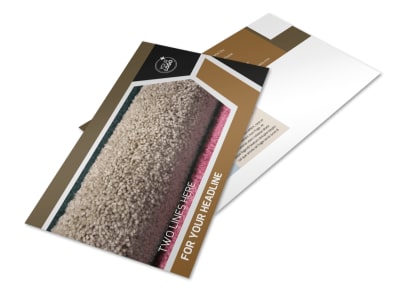 Carpet & Hardwood Flooring Postcard Template preview