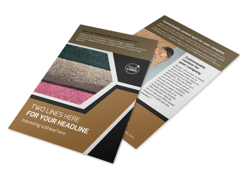 Carpet & Flooring Flyer Template Preview 1
