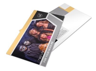 Halloween Party Postcard Template preview