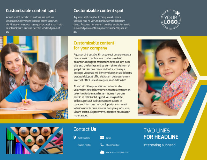 Child Development Tri-Fold Brochure Template