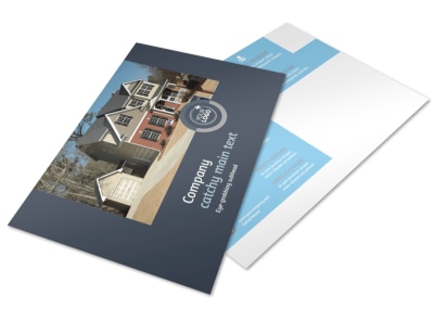 Residential Real Estate Agent Postcard Template preview