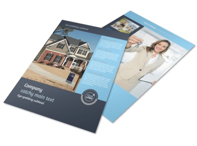 Residential Real Estate Agent Flyer Template preview