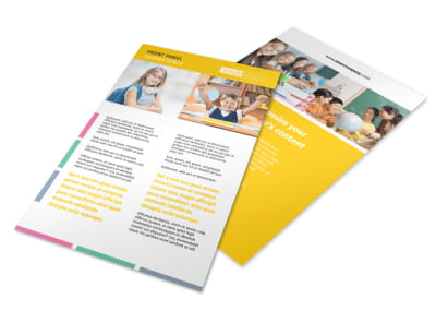 Child Education Flyer Template 3 preview