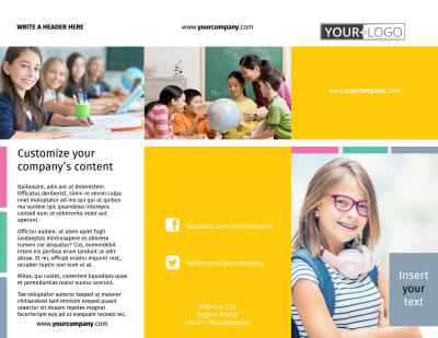 Child Education Tri-Fold Brochure Template