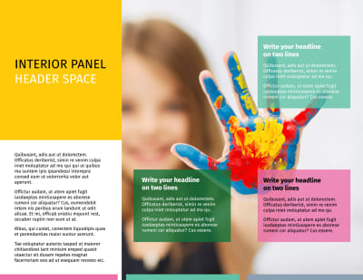 Child Education Tri-Fold Brochure Template