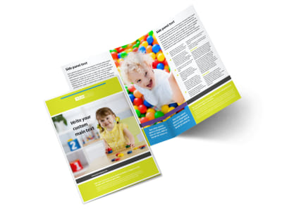 Affordable Daycare Bi-Fold Brochure Template 2 preview