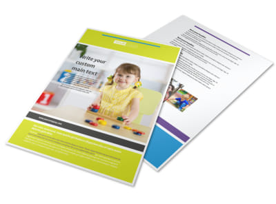 Affordable Daycare Flyer Template preview