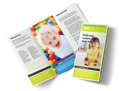 Affordable Daycare Tri-Fold Brochure Template preview