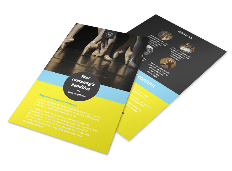 Dance School Flyer Template Preview 1