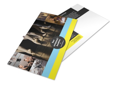 Dance School Postcard Template preview