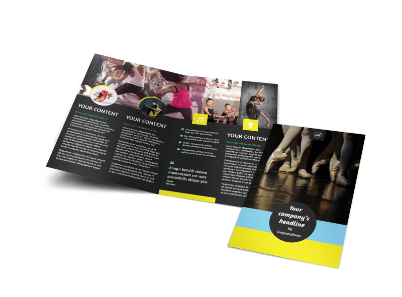 Dance School Brochure Template Preview 1