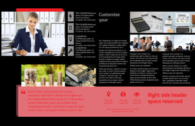 Accounting & Bookkeeping Firm Brochure Template Preview 2