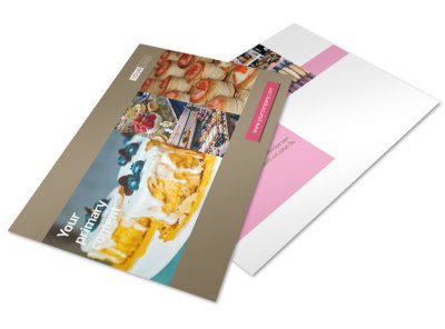 Pastry Catering Postcard Template 2 preview