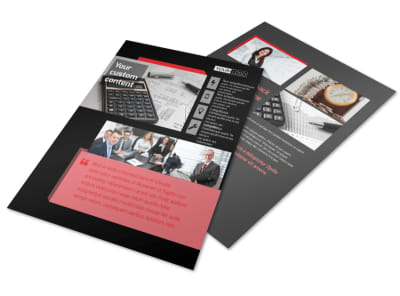 CPA & Tax Accountant Flyer Template preview