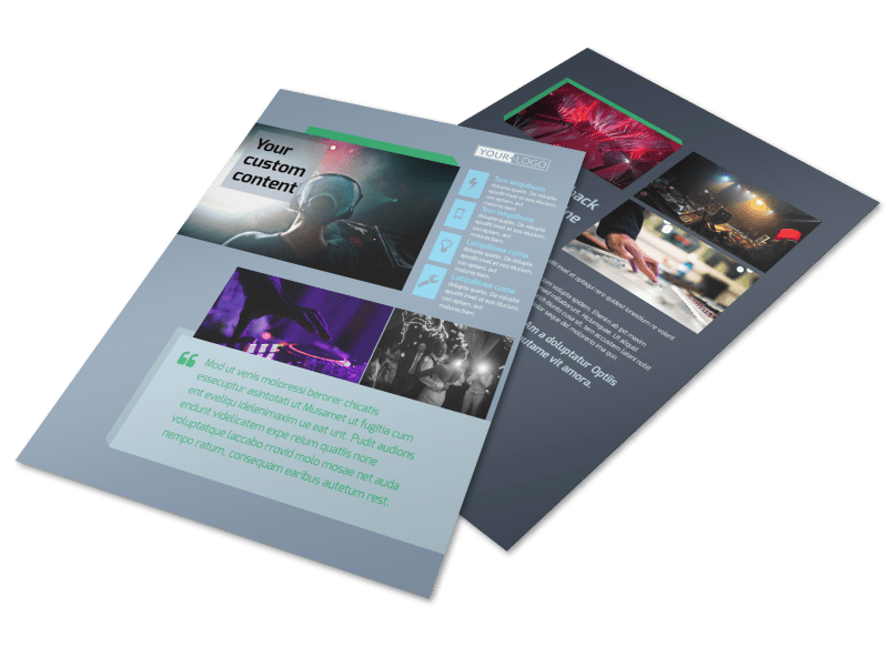 DJ Service Flyer Template Preview 1