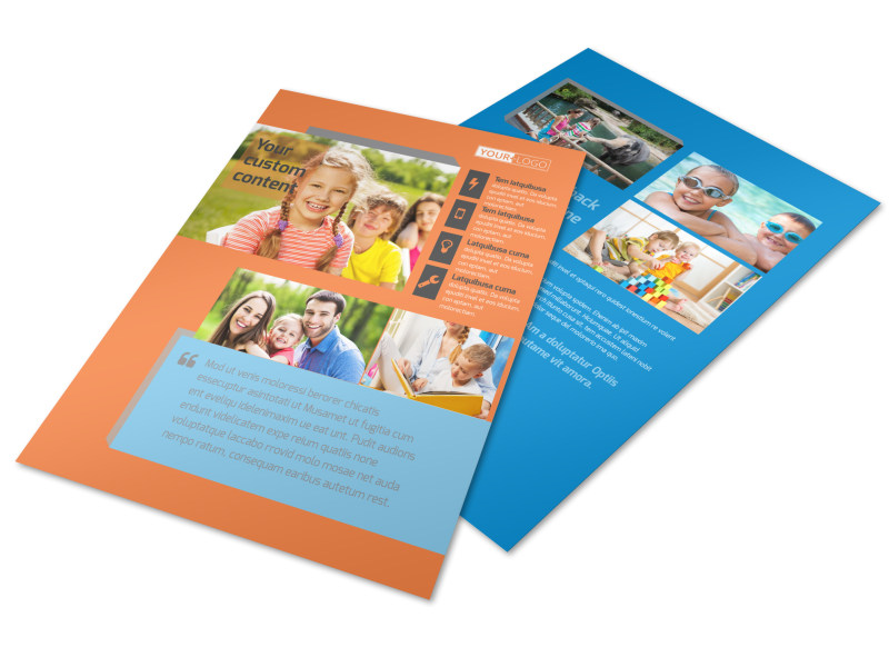 free babysitting flyer templates