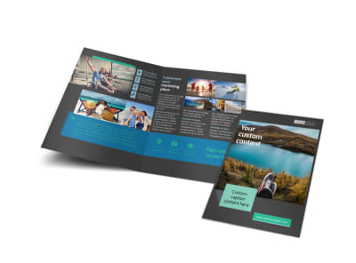 World Travel Agent Bi-Fold Brochure Template preview