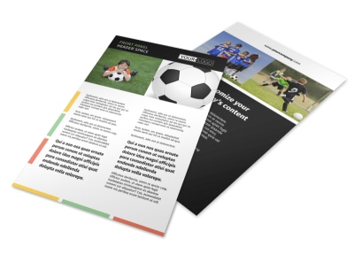 Soccer Sports Camp Flyer Template 3 preview