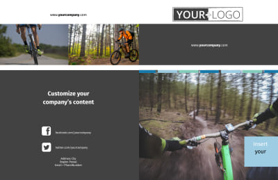 Biking & Cycling Brochure Template Preview 1