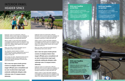 Biking & Cycling Brochure Template Preview 2