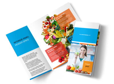 Dietary Guidance Consulting Tri-Fold Brochure Template preview