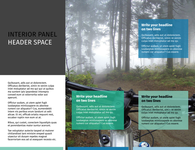 Biking & Cycling Tri-Fold Brochure Template