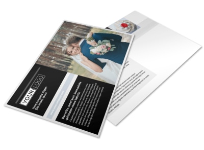 Wedding & Event Planning Postcard Template preview