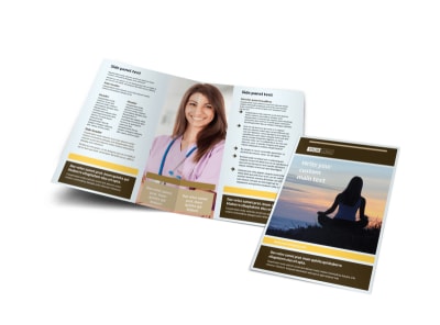 Womens Health Clinic Bi-Fold Brochure Template preview