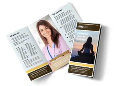 Womens Health Clinic Tri-Fold Brochure Template preview