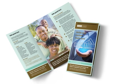 Home Insurance Tri-Fold Brochure Template preview