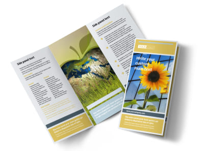 Clean Energy Consultants Tri-Fold Brochure Template preview