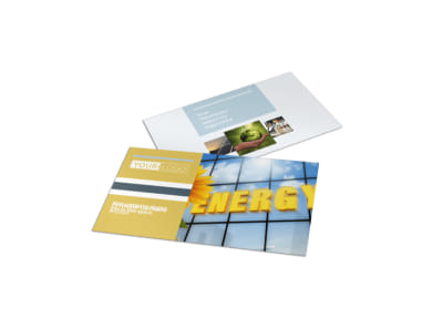 Clean Energy Consultants Business Card Template preview