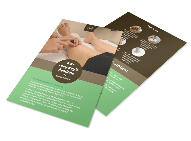 Acupuncture Clinic Flyer Template 3