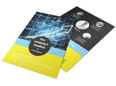 Investment Advisor Flyer Template preview