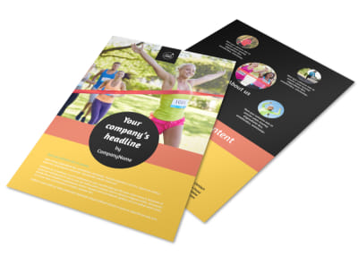 City Running Club Flyer Template preview