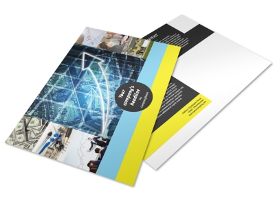 Investment Advisor Postcard Template preview