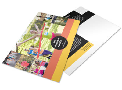 City Running Club Postcard Template preview