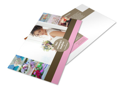 Wedding Florists Postcard Template preview
