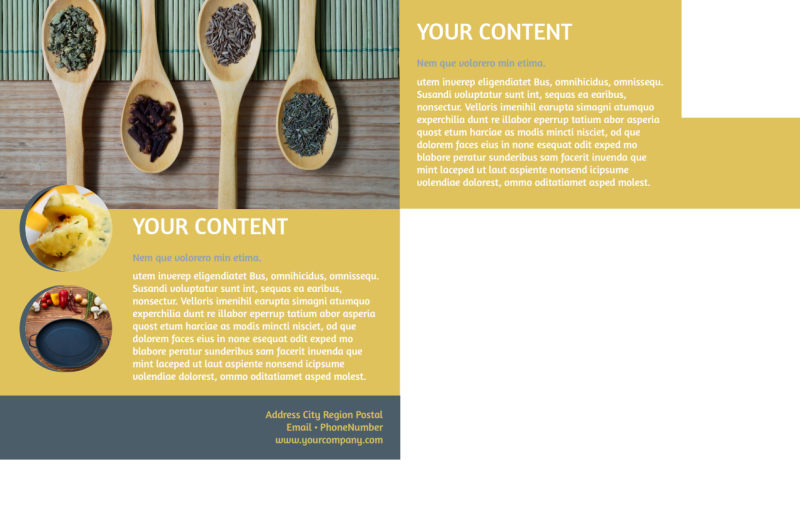 Dinnerware & Kitchen Supplies Postcard Template