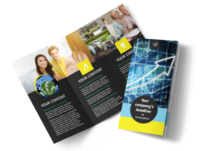 Investment Advisor Tri-Fold Brochure Template preview