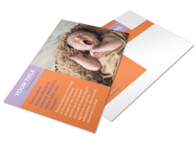 Baby Photography Postcard Template 2 preview