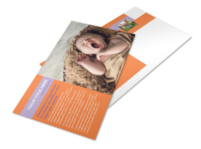 Baby Photography Postcard Template preview