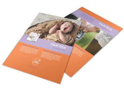 Baby Photography Flyer Template preview