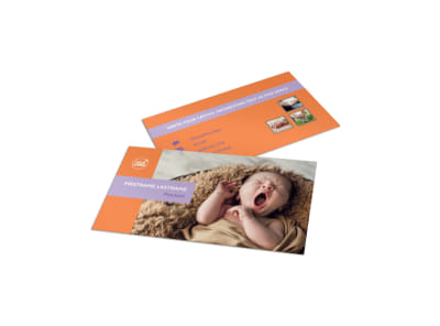 Baby Photography Business Card Template preview
