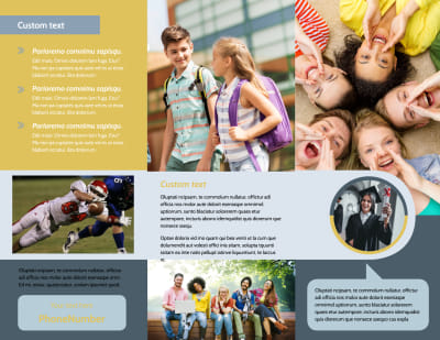 School Event Tri-Fold Brochure Template